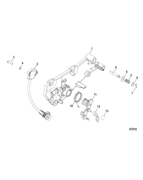 Shift Bracket Inboard Throttle Pot