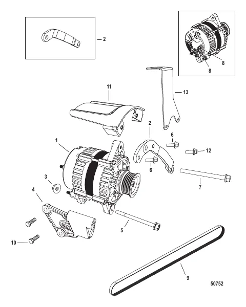 Alternator (2A041665 & up)