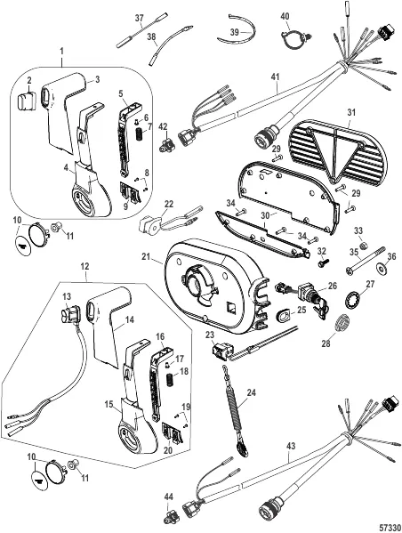 Remote Control-4000 Side Mount (14 Pin)