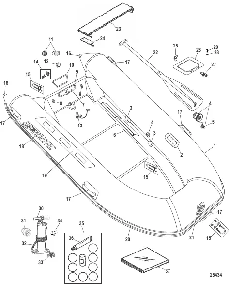 Mercury RIB OceanRunner (Светло-серый 330/350 Lodestar)