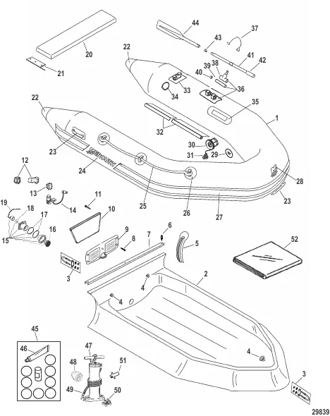 Надувные лодки Dynamic из ПВХ – 260 /280 /310 (Mercury 2006/2008)