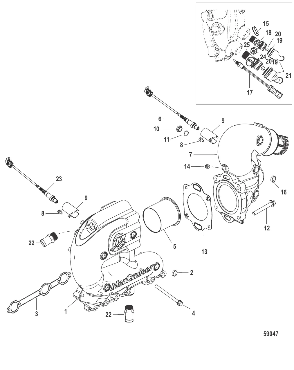 Exhaust Manifold and Elbow Inline and Reverse V Drives