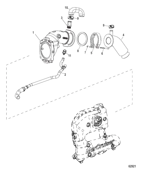 Angled Tailpipe V-Drive(2A532422 and Up)