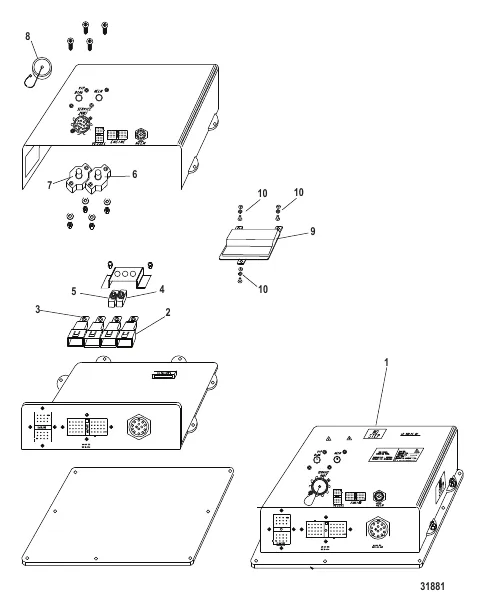 Электрические компоненты Интерфейсная панель судна (VIP) (24 контакта)