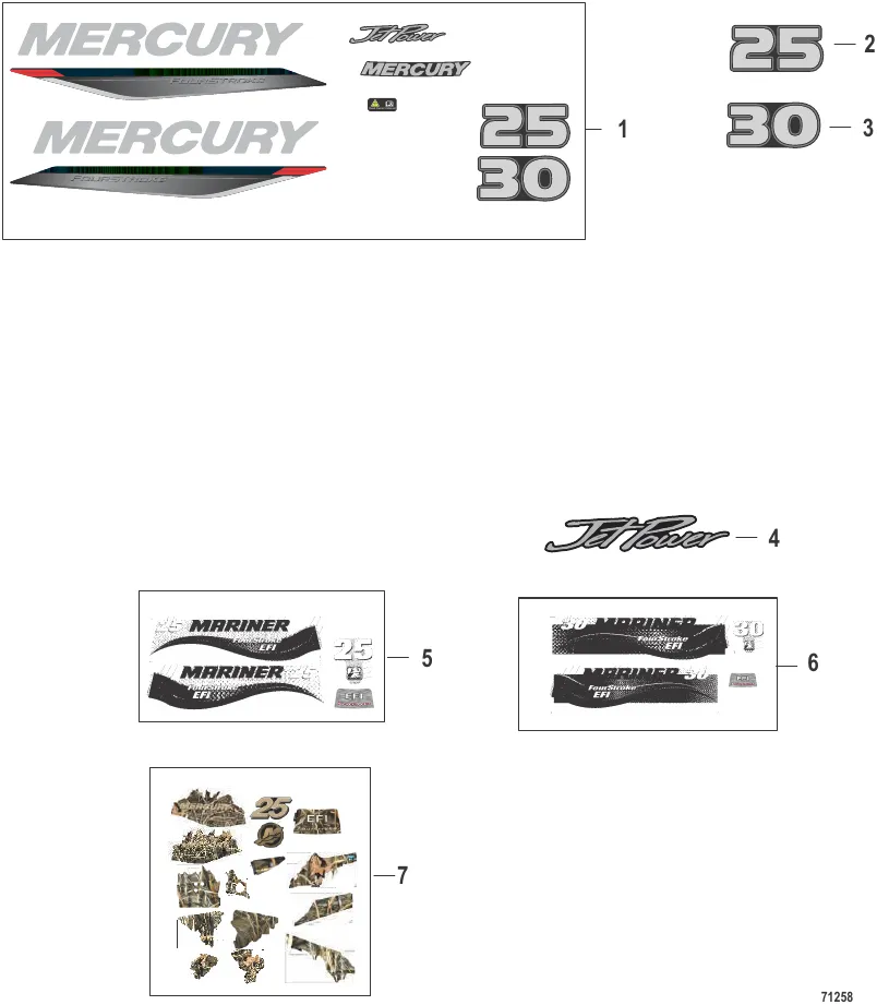 Decals Top Cowl - Serial #0R991813 and Above