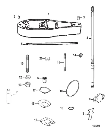 Комплект удлинителя – 2.5" Корпус ведущего вала (816696A8-A11)