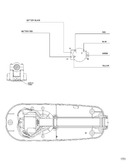 Схема электрических подключений (Модель TT2500) (12 В) Схема электрических подключений (Модель TT2500) (12 В)