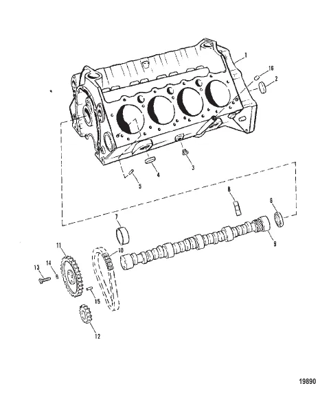 CYLINDER BLOCK AND CAMSHAFT (230)