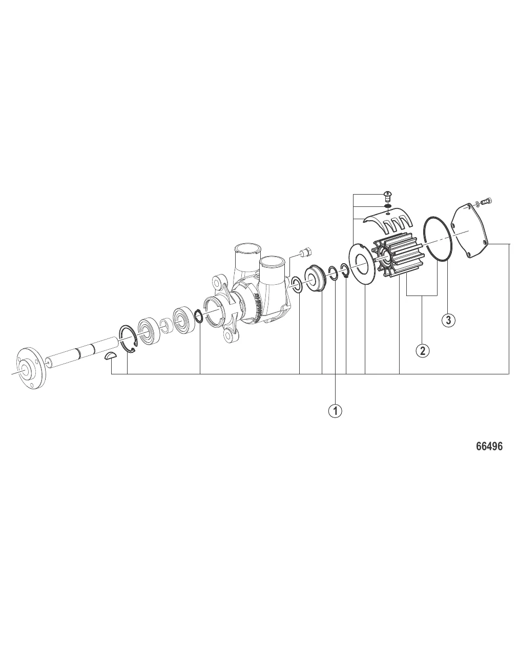Насос для забортной воды Ремонтный комплект