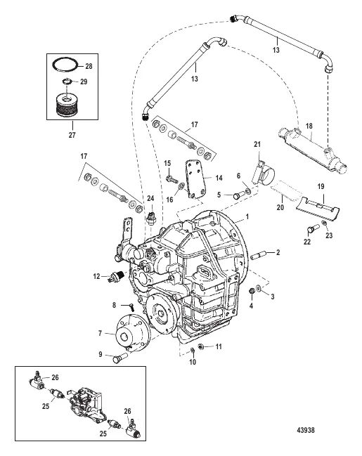 Transmission and Related Parts (Hurth 630/800)