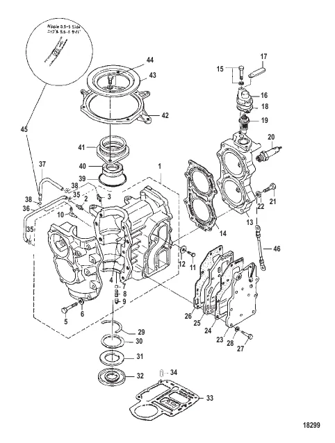 Cylinder Block 0N233234 and below