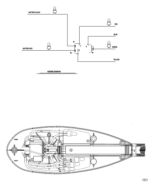 Схема электрических подключений (Модель FW71HP) (без быстроразъемного соединения)