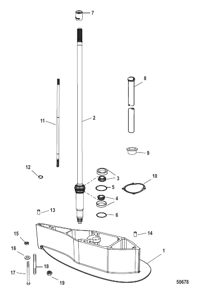 Driveshaft Housing Extension Kit SeaPro (3B111734 and Below)