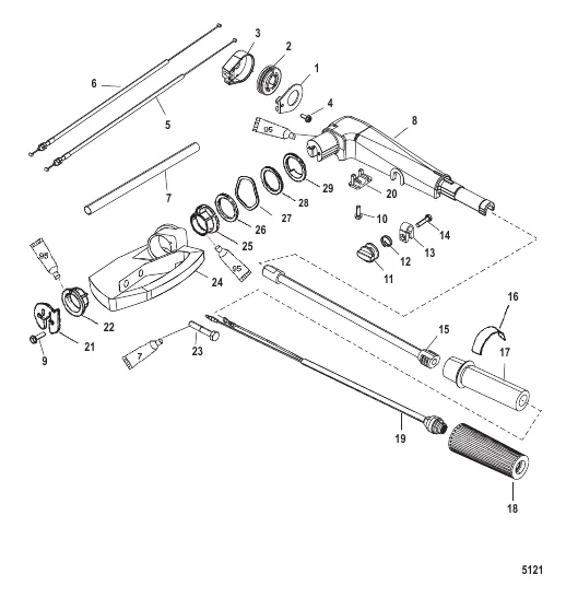 Tiller Handle Assembly