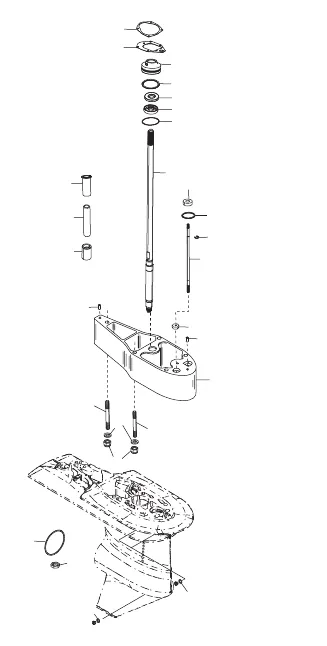 Extension Kit - 2.5 Inch Driveshaft Housing (879150A88)
