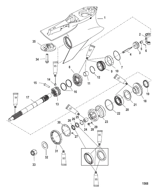 Gear Housing Propeller Shaft-Standard-Sportmaster