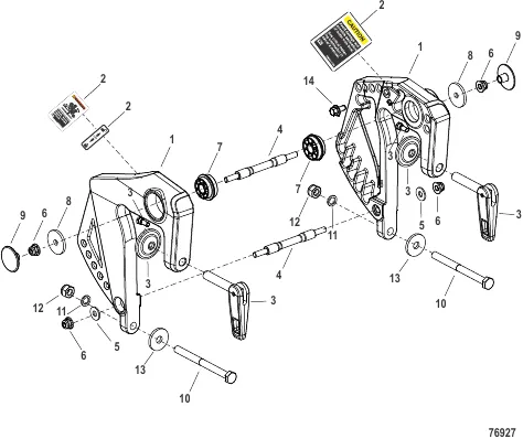 Clamp Brackets Tiller Handle Models