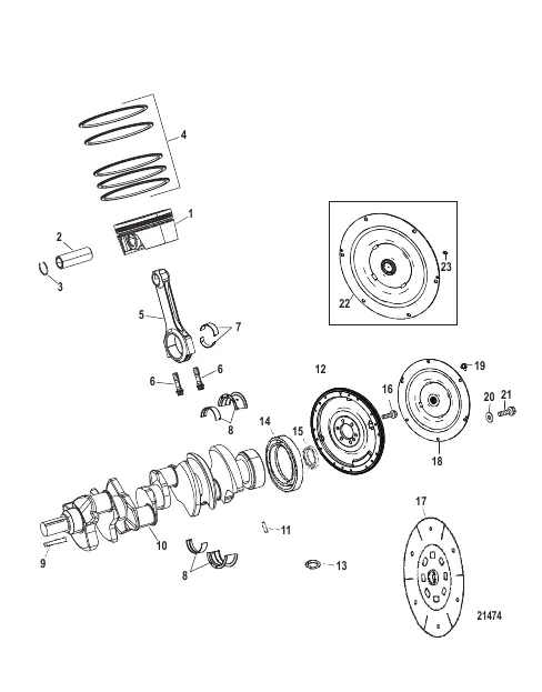 Engine Components (Crankshaft / Piston / Connecting Rods)