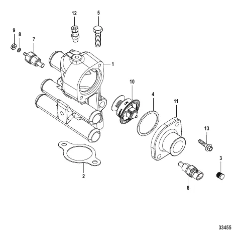 Thermostat and Housing Closed Cooling Thermostat and Housing Closed Cooling
