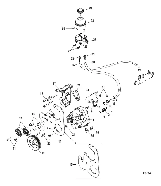 AXIUS Steering Components Hydraulic Pump and Reservoir