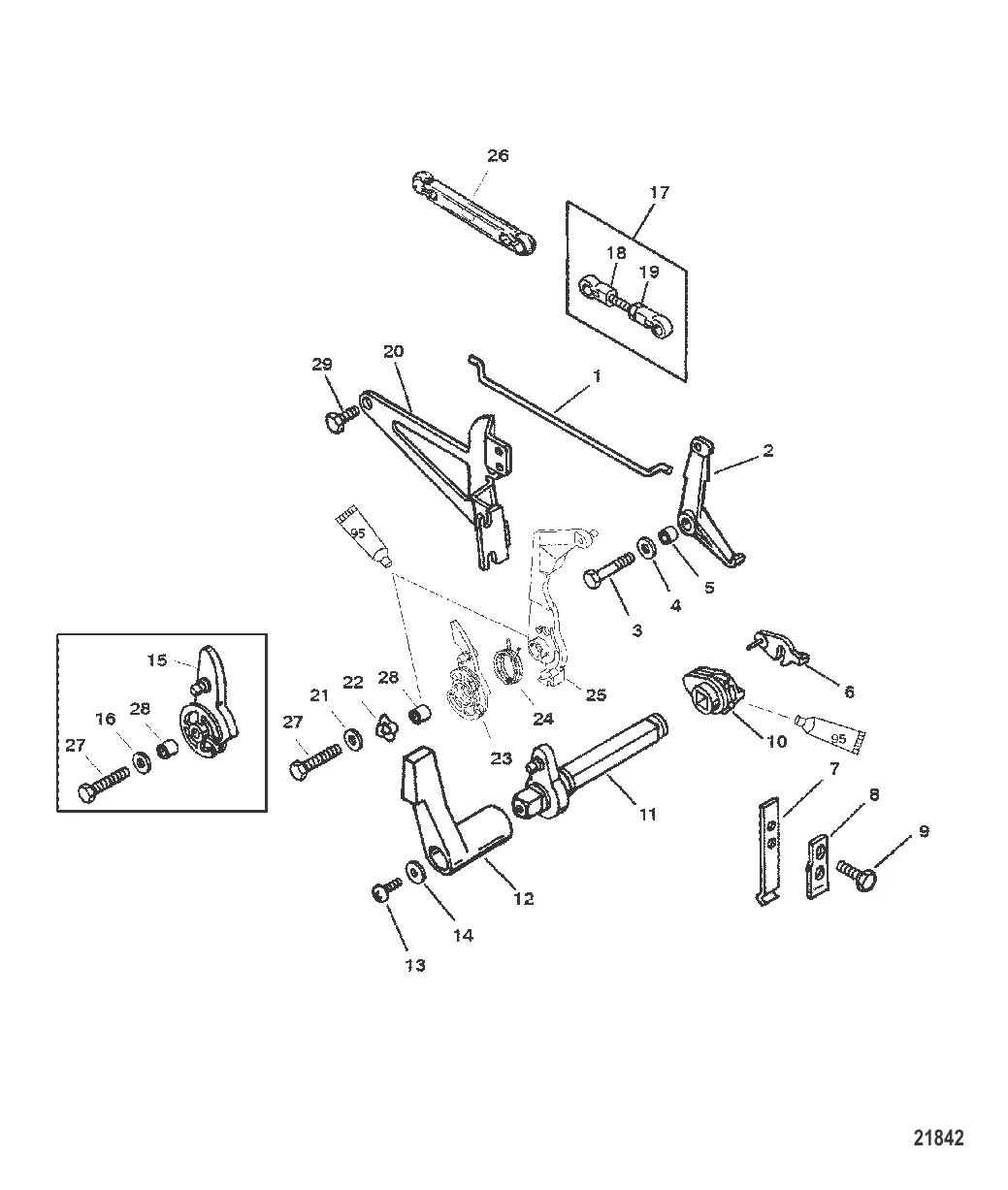 Throttle and Shift Linkage (Side Shift)