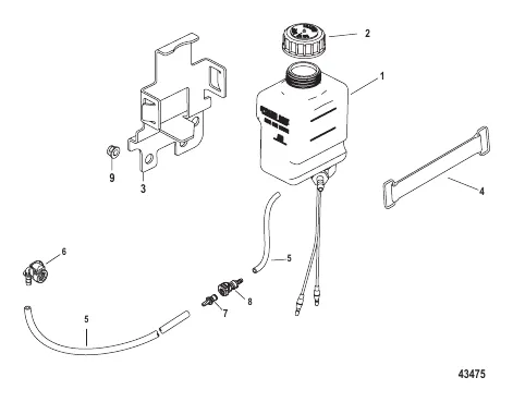 Drive Lube Reservoir Assembly (2A041664 & below)