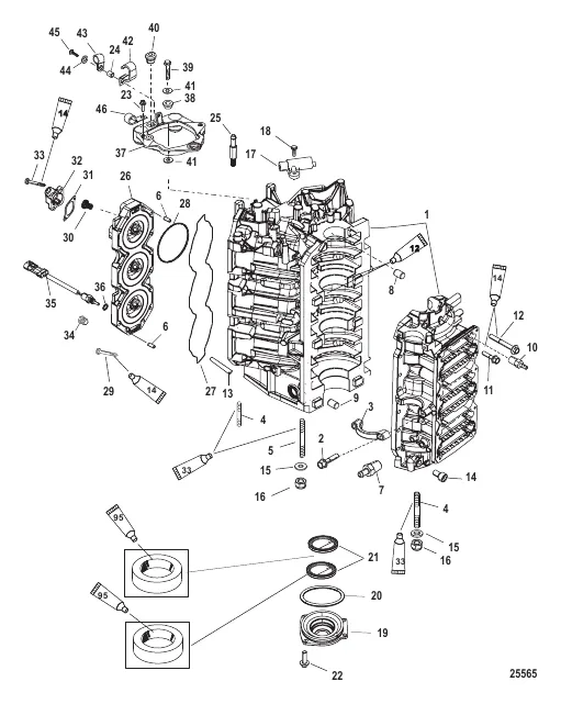 Cylinder Block and End Cap