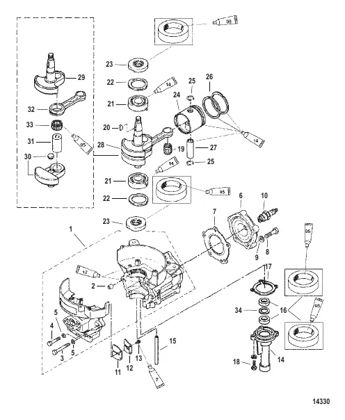 Cylinder Block/Crankshaft/Piston