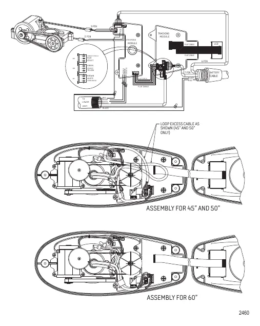 Схема электрических подключений (Модель PTSV82FBD) (24 В)