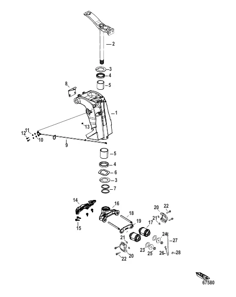 Swivel Bracket and Steering Arm Heavy Duty