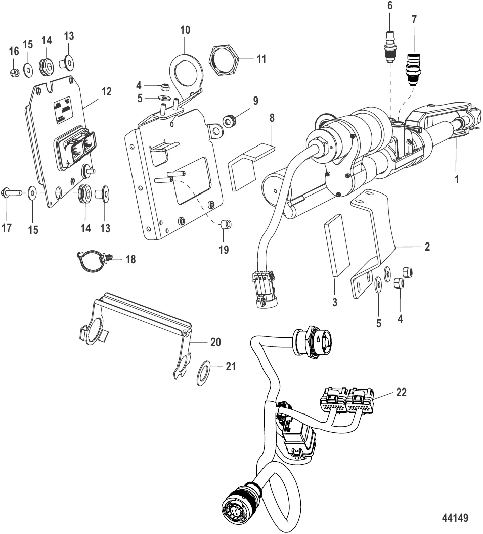 Steering Actuator Assembly Sterndrive