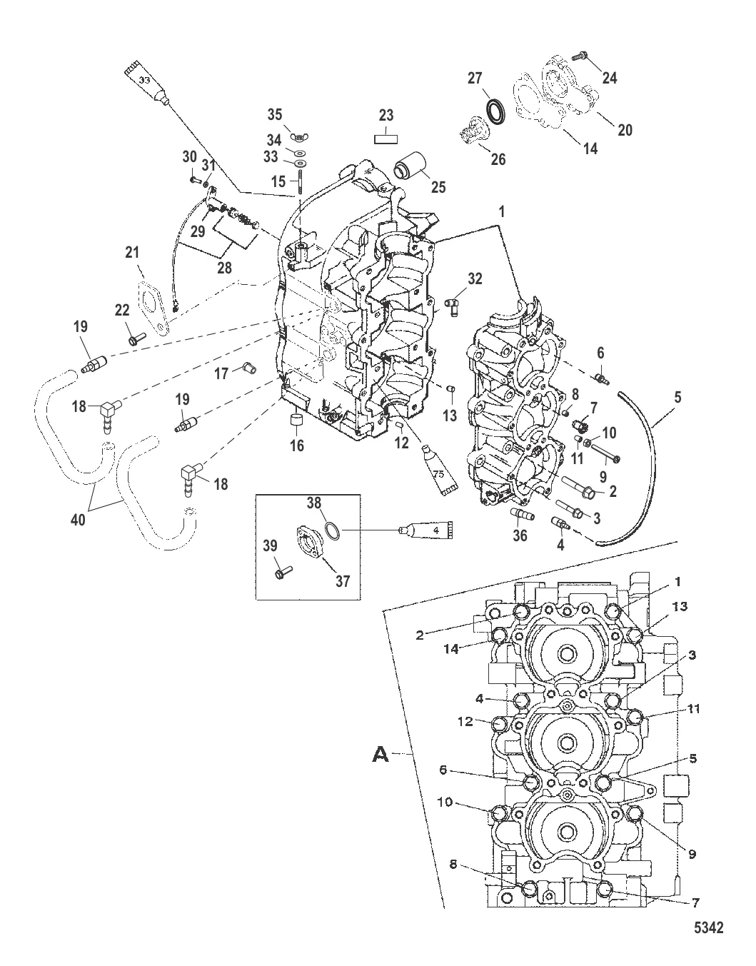 Cylinder Block and Crankcase