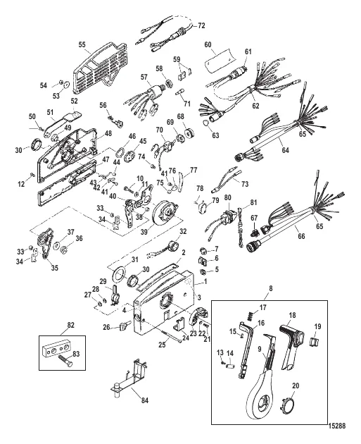 Remote Control-4000 Side Mount (Non Power Trim)