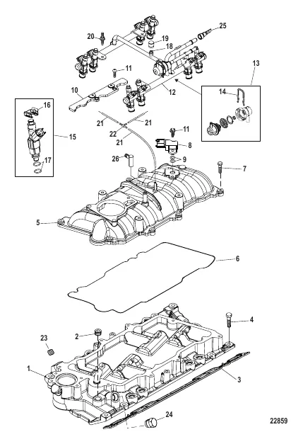 Intake Manifold and Fuel Rail