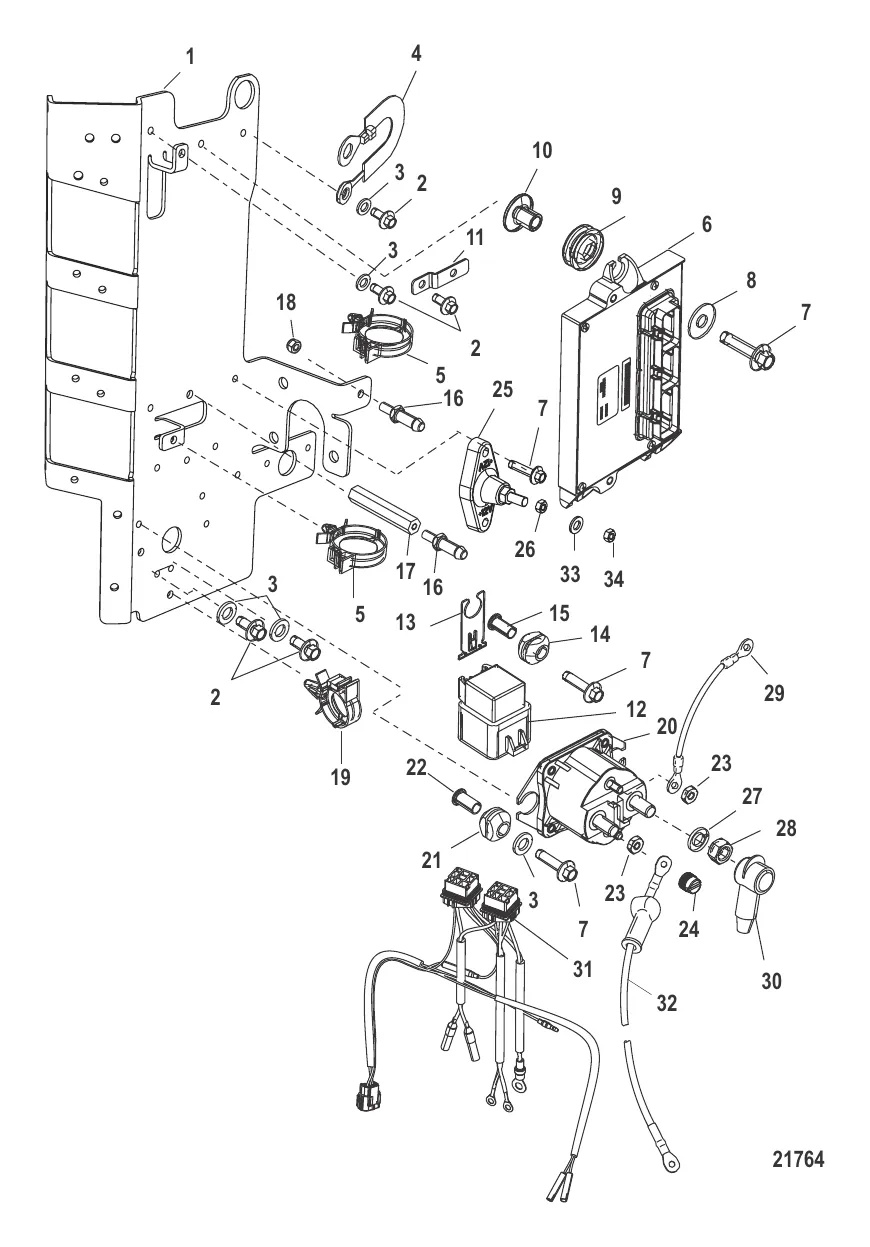 Электрические компоненты Монтаж PCM, 2B092563 и выше