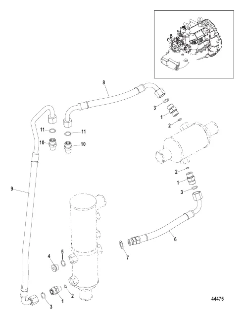 Transmission Oil Lines With Drop Box