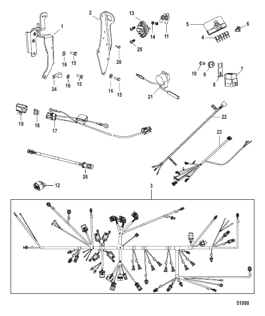 Wiring Harness and Lifting Brackets