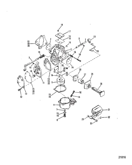 Carburetor (SeaPro/Marathon 25/ Super15)