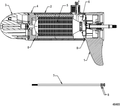 Нижний блок в сборе (FW55L – переменная)(8M0052757)