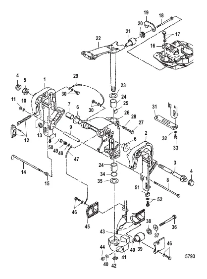 Transom and Swivel Brackets (Manual)