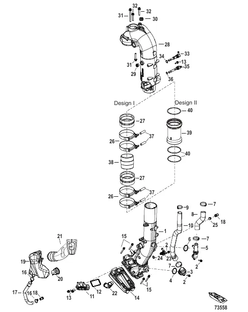 Exhaust 3B050618 and Up