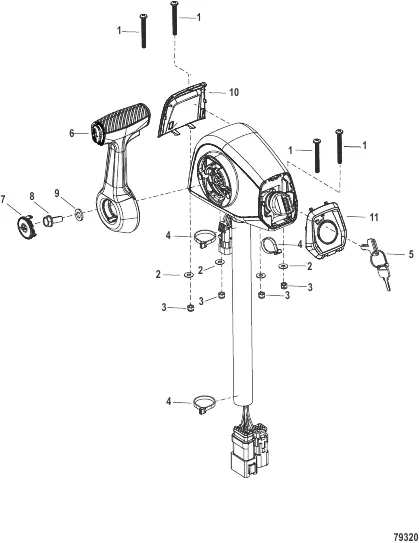 Accessories Remote Control - DTS- Console Mount - With Trim - 8M0189660