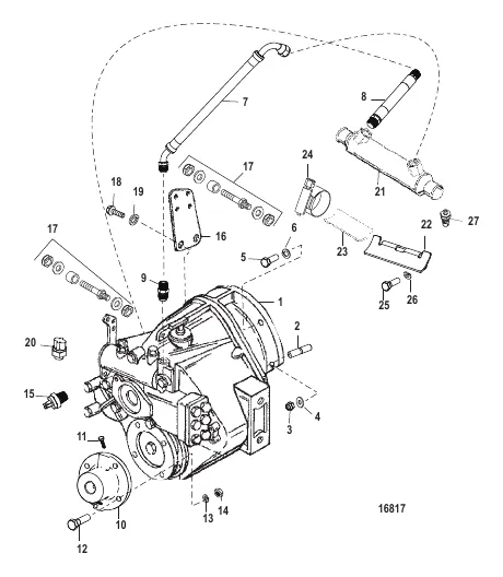 Трансмиссия и связанные детали (Borg Warner 5000)