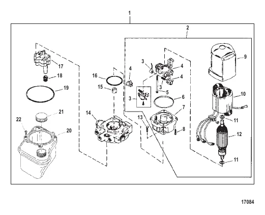 Pump/Motor Assembly (Design I - 14336A20)