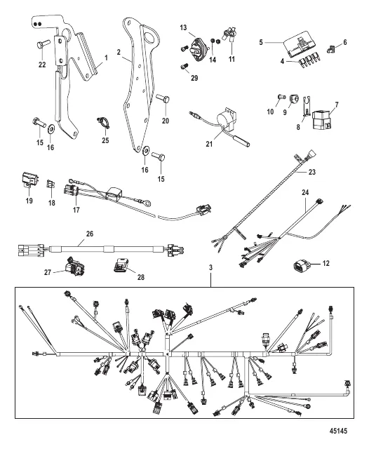 Wiring Harness and Lifting Brackets