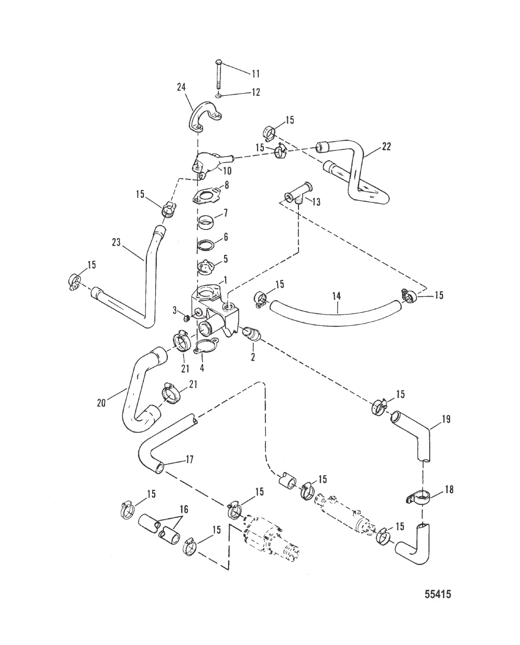 THERMOSTAT HOUSING OLD DESIGN