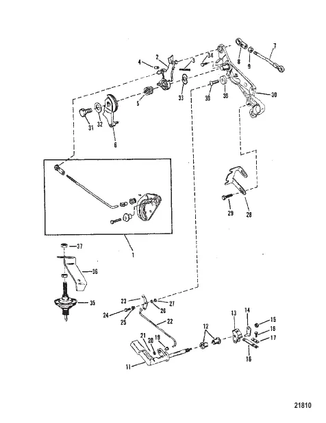 Throttle and Shift Linkage (Side Shift)
