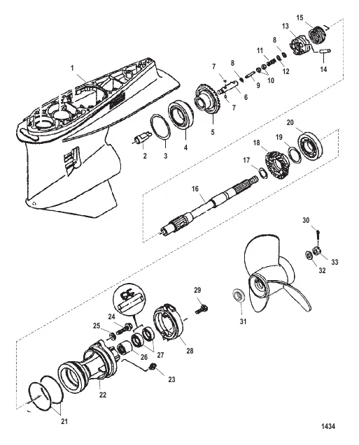 Gear Housing Propeller Shaft - Standard