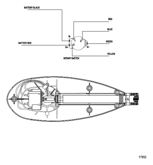 Схема электрических подключений (Brute 46HT) (12 В)