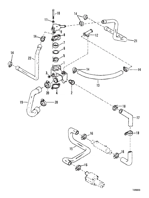 THERMOSTAT HOUSING (STANDARD COOLING)
